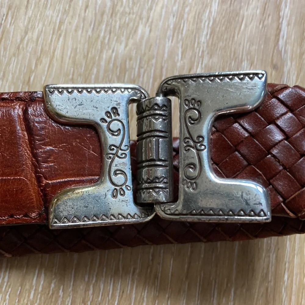 Brighton Belt Womens Brown Leather 9A107 Size ML 32